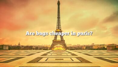 Are bags cheaper in paris?