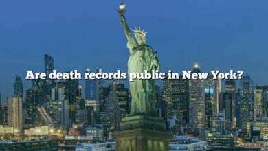 Are death records public in New York?