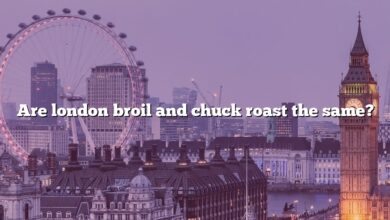 Are london broil and chuck roast the same?