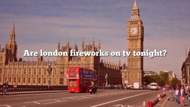 Are london fireworks on tv tonight?