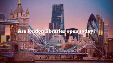 Are london libraries open today?