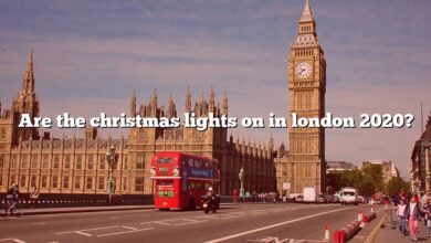 Are the christmas lights on in london 2020?