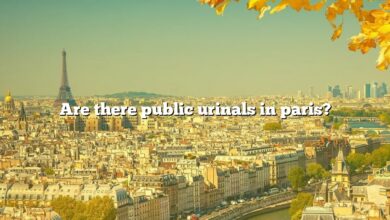 Are there public urinals in paris?