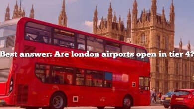 Best answer: Are london airports open in tier 4?