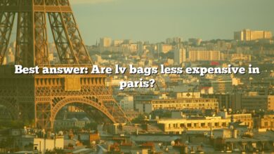 Best answer: Are lv bags less expensive in paris?