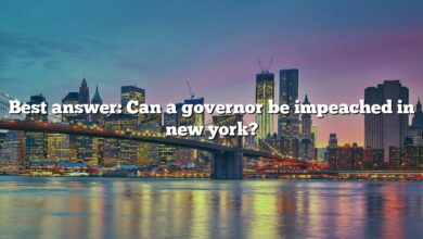 Best answer: Can a governor be impeached in new york?