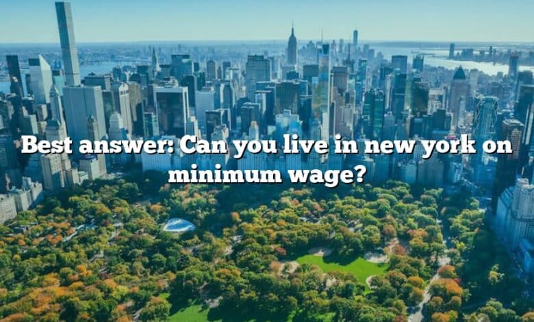 Best answer: Can you live in new york on minimum wage?