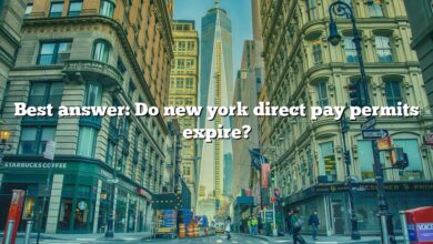 Best answer: Do new york direct pay permits expire?