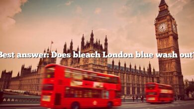Best answer: Does bleach London blue wash out?