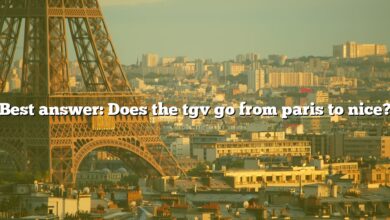 Best answer: Does the tgv go from paris to nice?