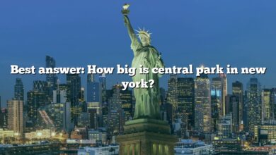 Best answer: How big is central park in new york?