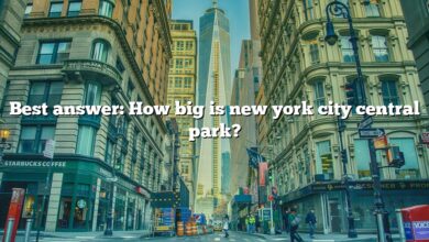 Best answer: How big is new york city central park?