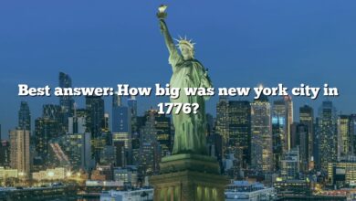 Best answer: How big was new york city in 1776?