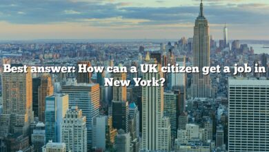 Best answer: How can a UK citizen get a job in New York?