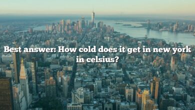 Best answer: How cold does it get in new york in celsius?