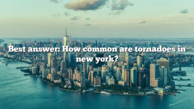 Best answer: How common are tornadoes in new york?
