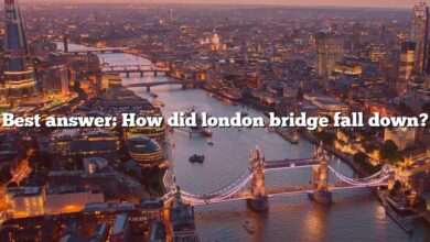 Best answer: How did london bridge fall down?