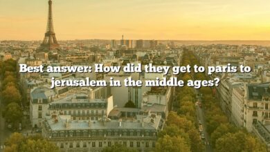 Best answer: How did they get to paris to jerusalem in the middle ages?