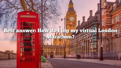 Best answer: How do I log my virtual London Marathon?
