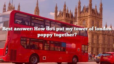 Best answer: How do i put my tower of london poppy together?
