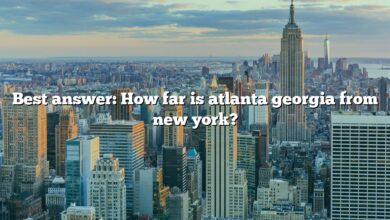 Best answer: How far is atlanta georgia from new york?