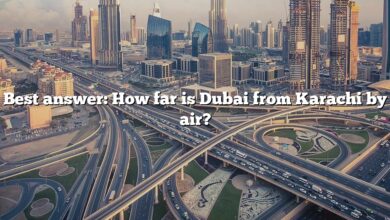 Best answer: How far is Dubai from Karachi by air?