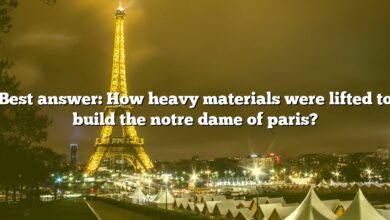 Best answer: How heavy materials were lifted to build the notre dame of paris?