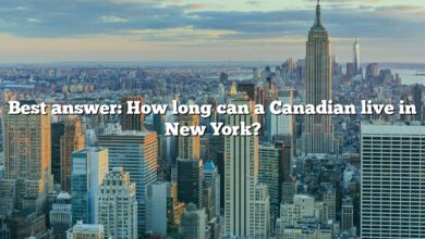 Best answer: How long can a Canadian live in New York?