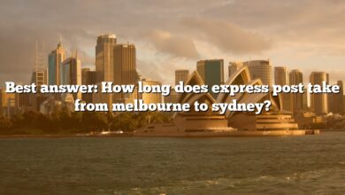 Best answer: How long does express post take from melbourne to sydney?