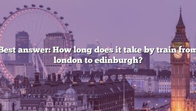Best answer: How long does it take by train from london to edinburgh?