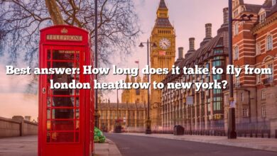 Best answer: How long does it take to fly from london heathrow to new york?