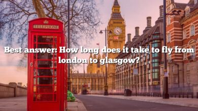Best answer: How long does it take to fly from london to glasgow?