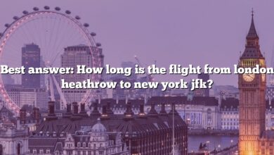 Best answer: How long is the flight from london heathrow to new york jfk?