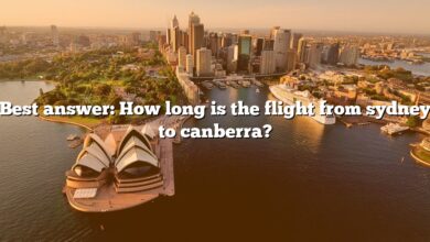 Best answer: How long is the flight from sydney to canberra?