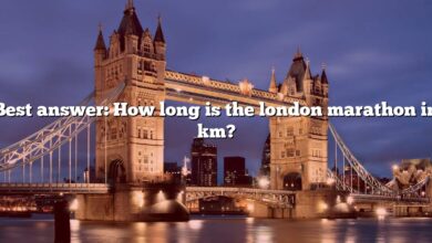 Best answer: How long is the london marathon in km?