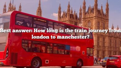 Best answer: How long is the train journey from london to manchester?