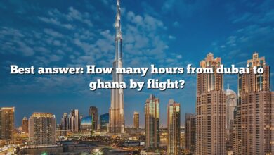 Best answer: How many hours from dubai to ghana by flight?