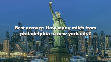 Best answer: How many miles from philadelphia to new york city?