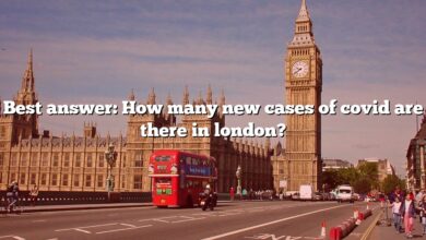Best answer: How many new cases of covid are there in london?