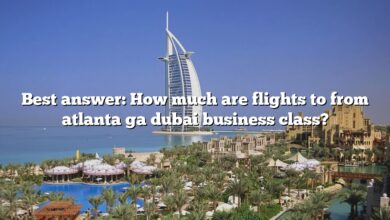 Best answer: How much are flights to from atlanta ga dubai business class?