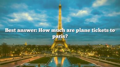 Best answer: How much are plane tickets to paris?