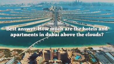 Best answer: How much are the hotels and apartments in dubai above the clouds?