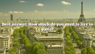 Best answer: How much do you need to live in paris?