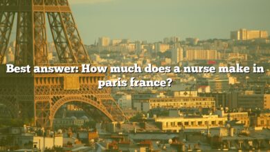 Best answer: How much does a nurse make in paris france?