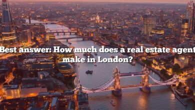 Best answer: How much does a real estate agent make in London?