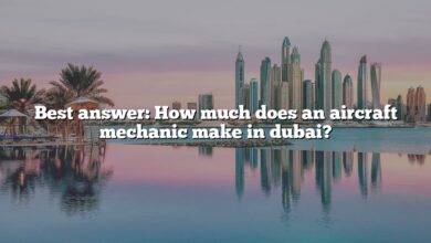 Best answer: How much does an aircraft mechanic make in dubai?