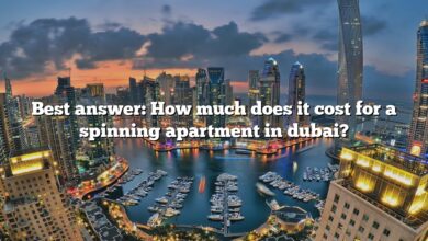 Best answer: How much does it cost for a spinning apartment in dubai?