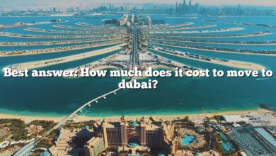 Best answer: How much does it cost to move to dubai?