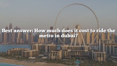 Best answer: How much does it cost to ride the metro in dubai?