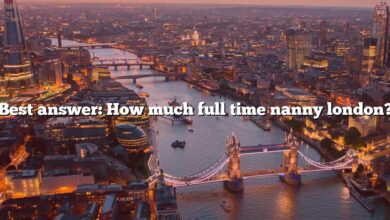 Best answer: How much full time nanny london?